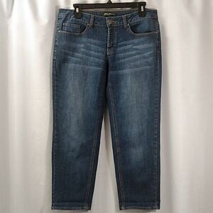 Eddie Bauer Low Rise Button Fly Cropped Jeans Size 6